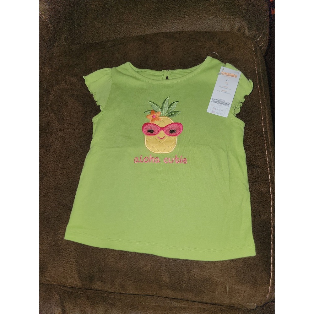 Gymboree aloha sunshine pineapple top size 2t nwt